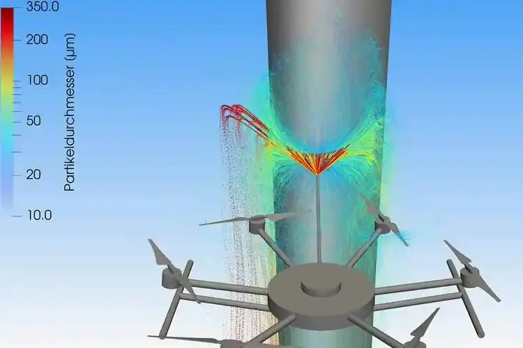 Industrial ultrasonic wind sensor mounted atop a modern wind turbine nacelle in harsh sub-zero conditions.